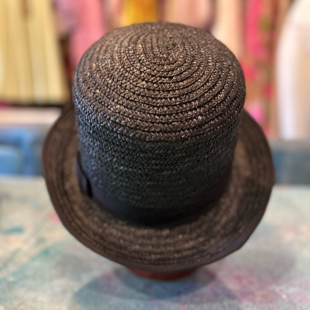 Black Straw Hat - Picture 4 of 12